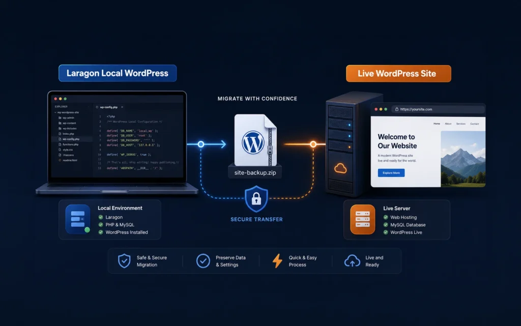 How to Migrate WordPress from Local to Live Server Without Breaking the Site