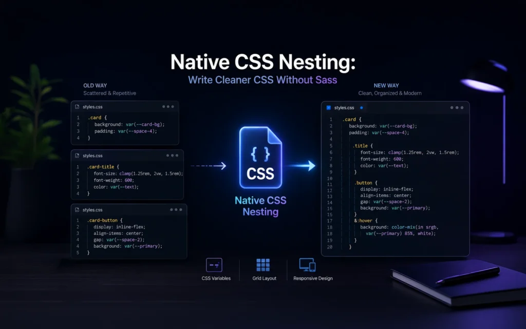 Native CSS Nesting: Write Cleaner CSS Without Sass