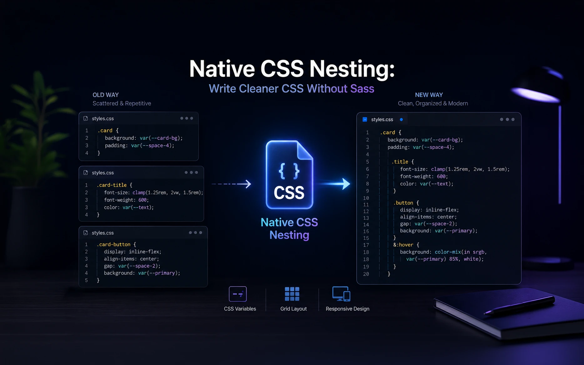Native CSS Nesting: Write Cleaner CSS Without Sass