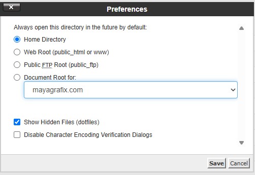 Wordpress stuck on Maintenance show hidden files cpanel option