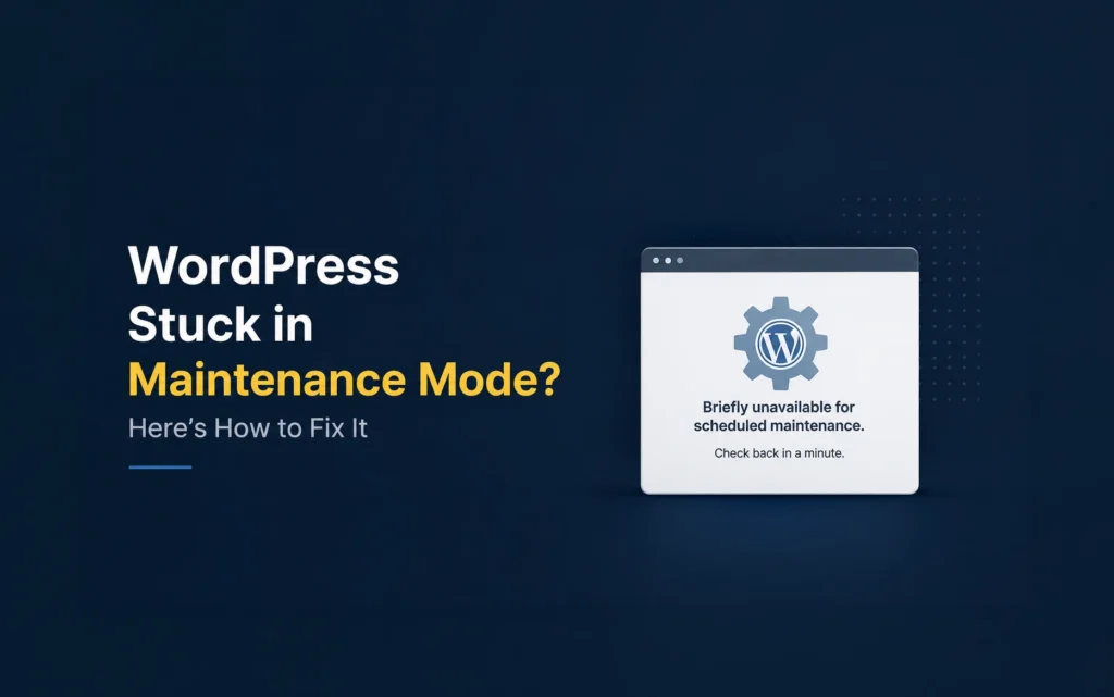 WordPress stuck in maintenance mode