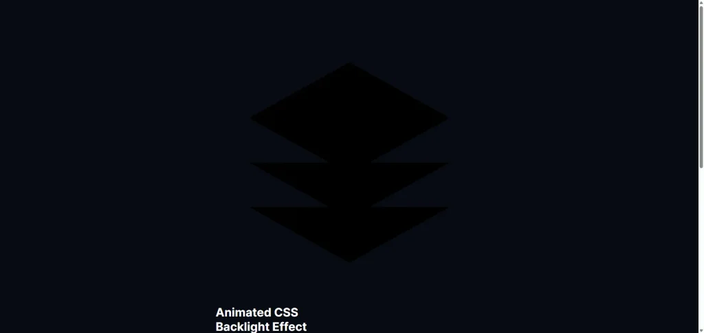 CSS Backlight Effect after body element css styles