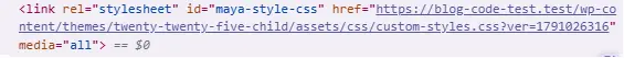 How to Enqueue CSS and JavaScript in WordPress: A Smarter, Powerful Versioning Method 2 Enqueue CSS with Version Number