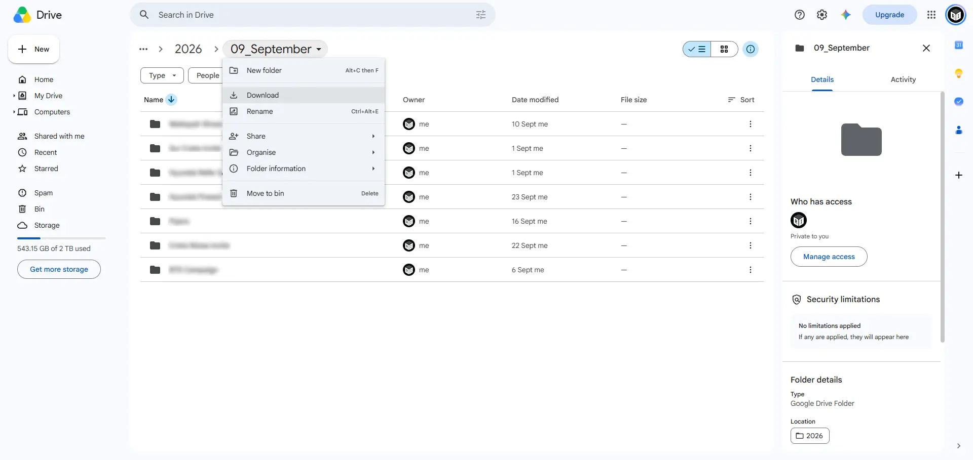 Google Drive Split Zip Files - Initial Download